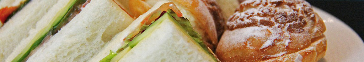 Eating Sandwich at Klatch restaurant in Los Angeles, CA.